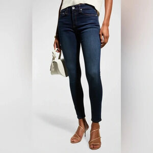 Rag & bone Cate Midrise Skinny Color Juni Dark Medium Jeans size 28